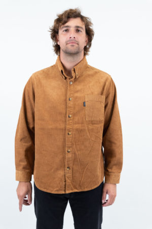 CAMISA CORD CAMEL